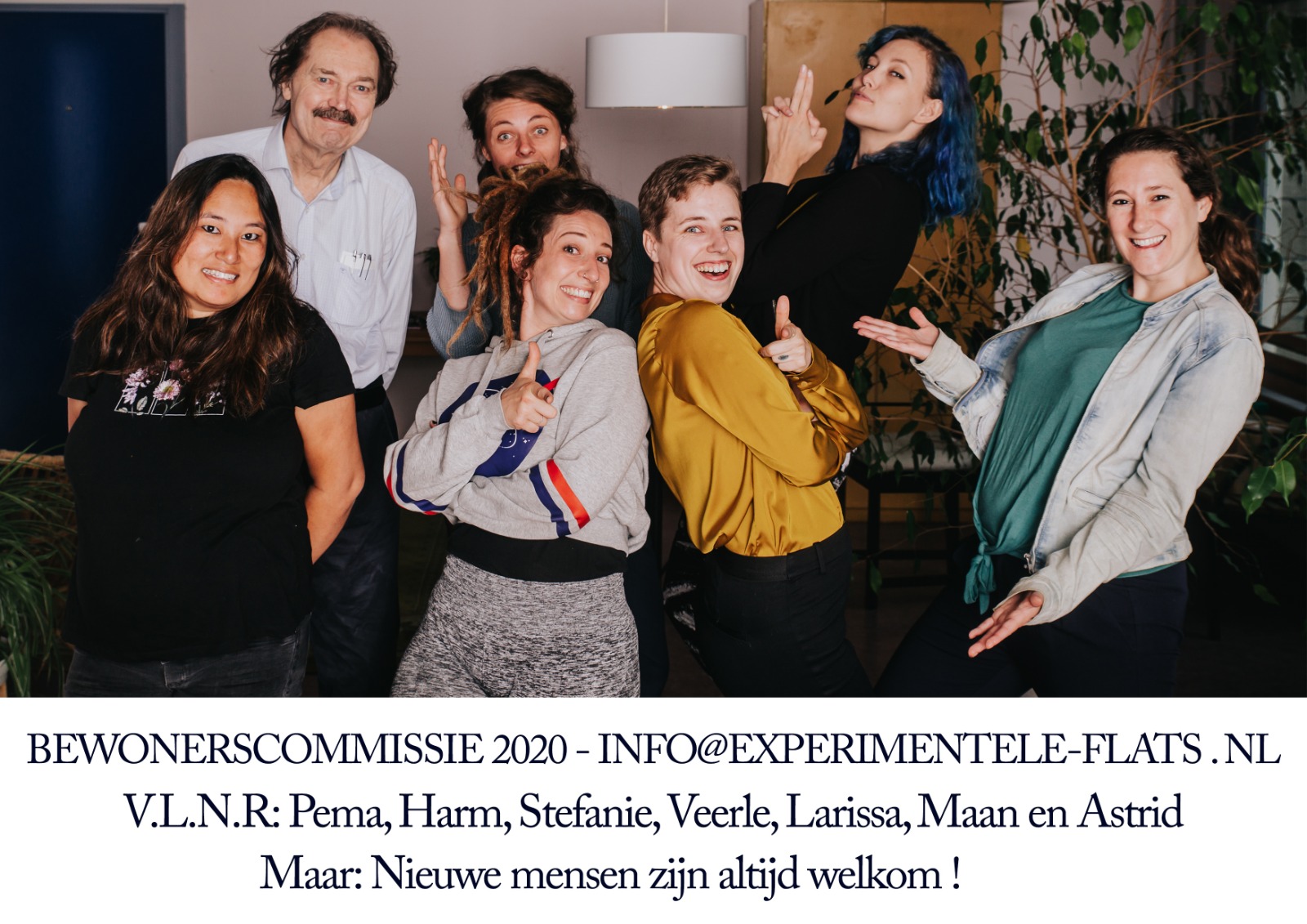 Foto van de bewonerscommisie 2017